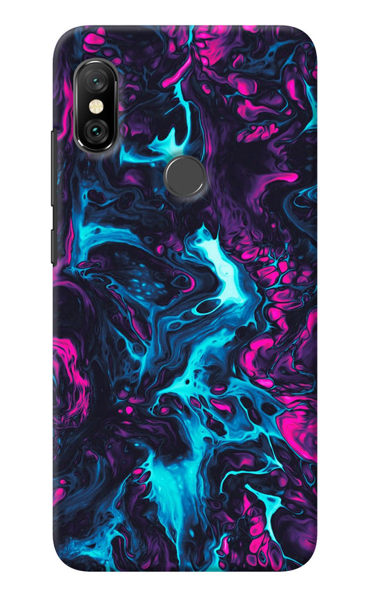 Abstract Redmi Note 6 Pro Back Cover