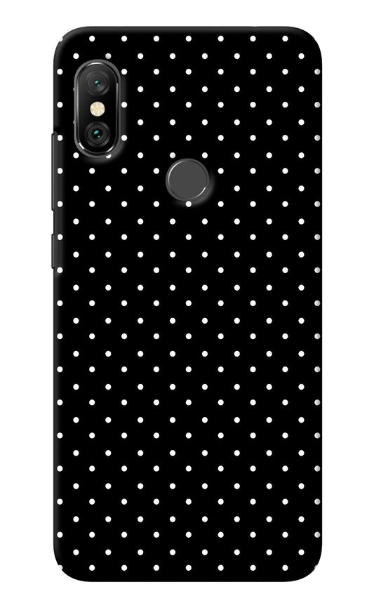 White Dots Redmi Note 6 Pro Back Cover