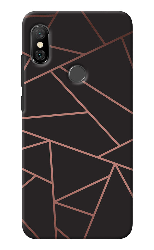 Geometric Pattern Redmi Note 6 Pro Back Cover