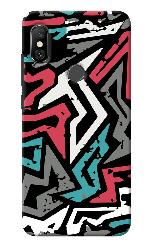 Geometric Graffiti Redmi Note 6 Pro Back Cover
