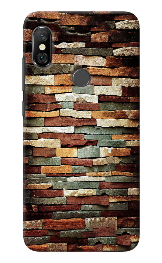 Bricks Pattern Redmi Note 6 Pro Back Cover