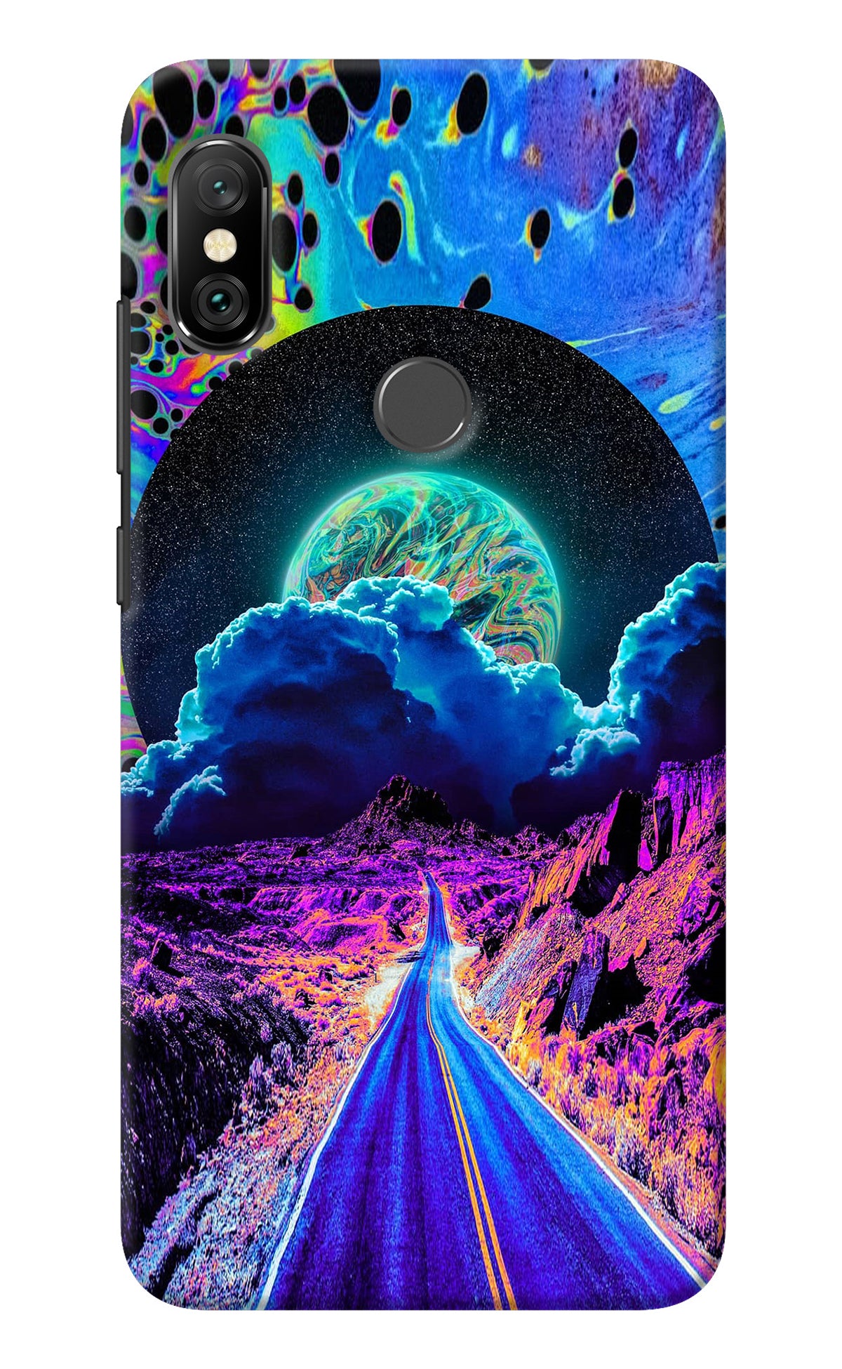 Psychedelic Painting Redmi Note 6 Pro Back Cover