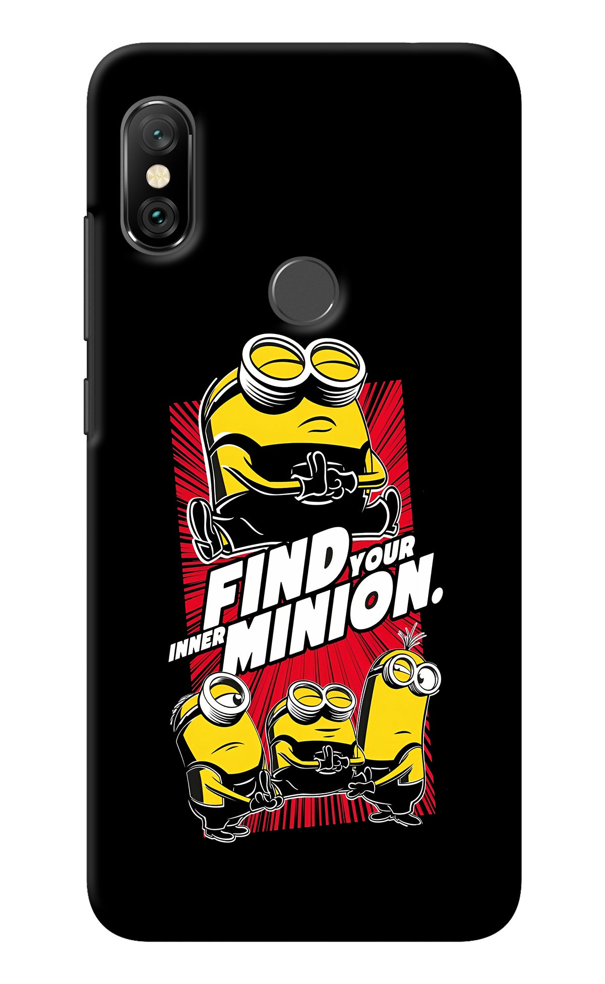 Find your inner Minion Redmi Note 6 Pro Back Cover