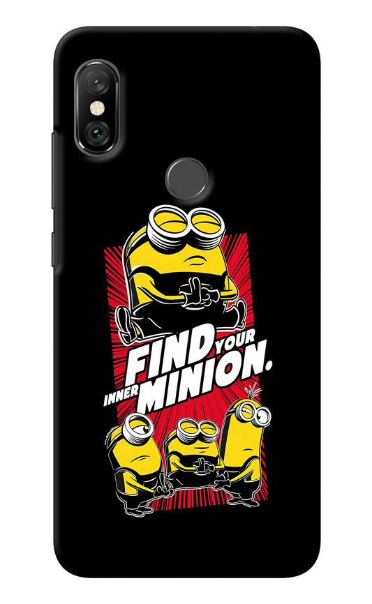 Find your inner Minion Redmi Note 6 Pro Back Cover