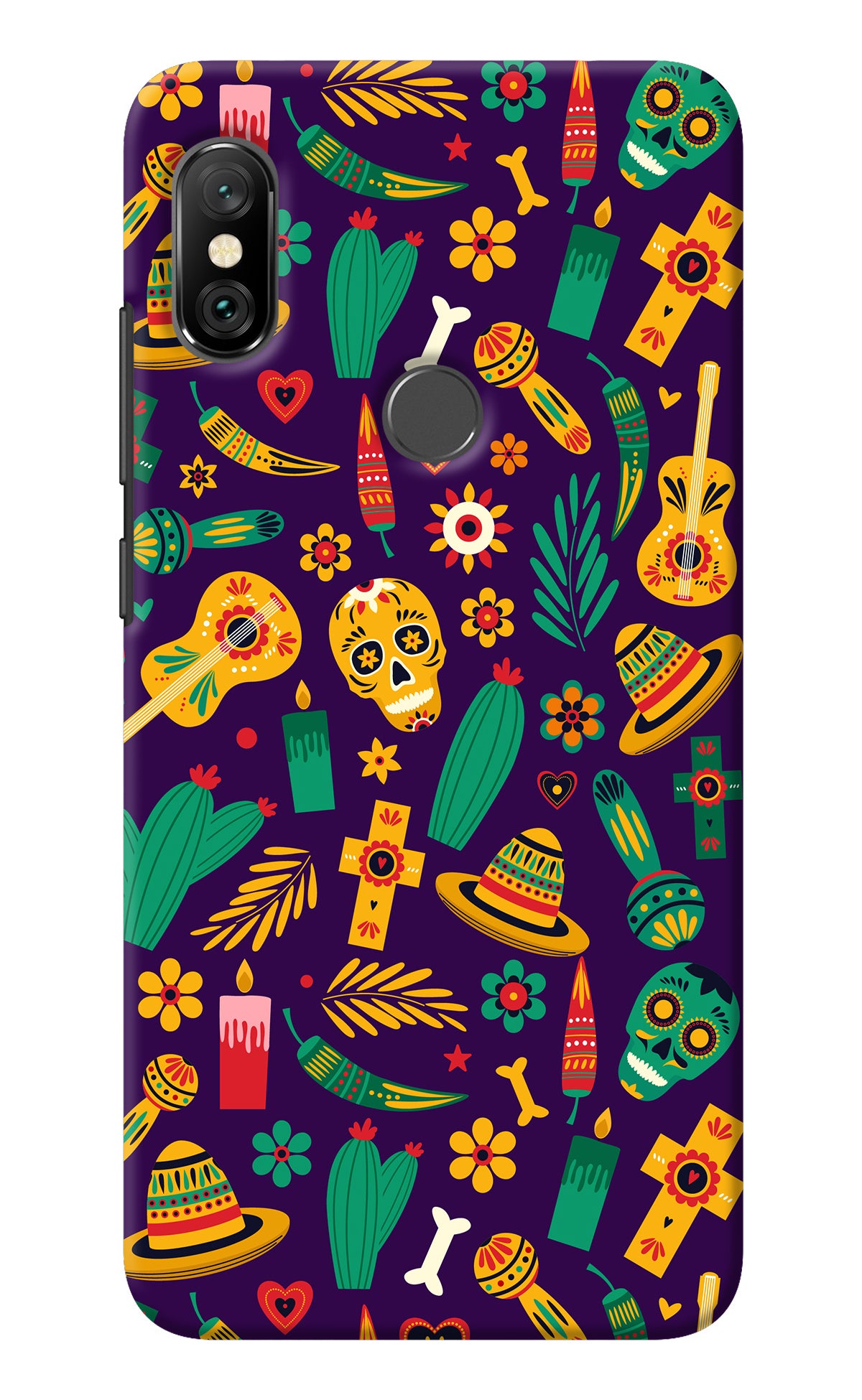 Mexican Artwork Redmi Note 6 Pro Back Cover