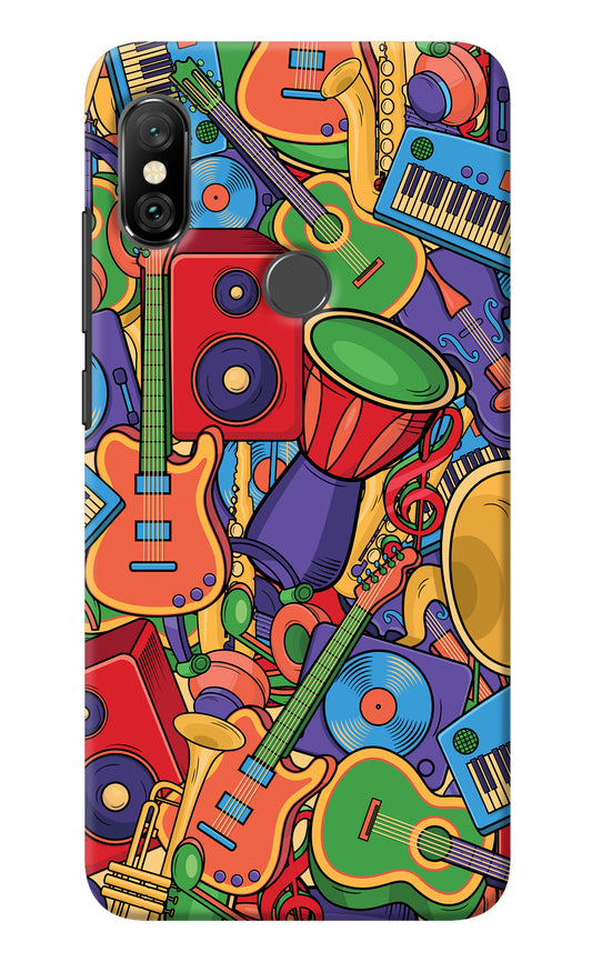 Music Instrument Doodle Redmi Note 6 Pro Back Cover