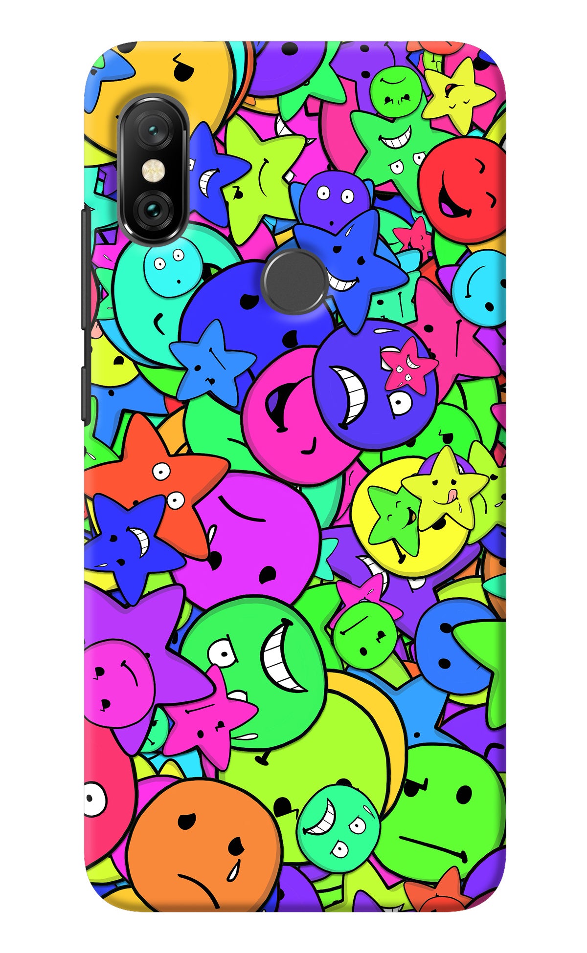 Fun Doodle Redmi Note 6 Pro Back Cover