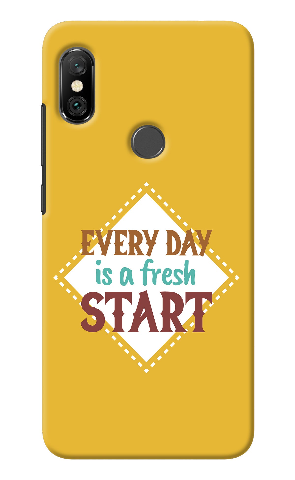 Every day is a Fresh Start Redmi Note 6 Pro Back Cover