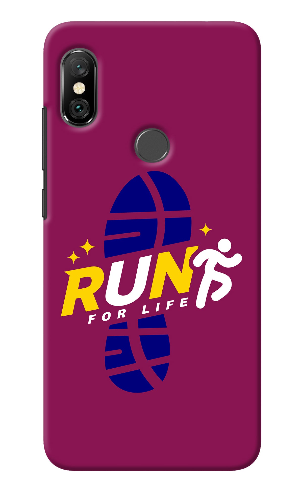 Run for Life Redmi Note 6 Pro Back Cover