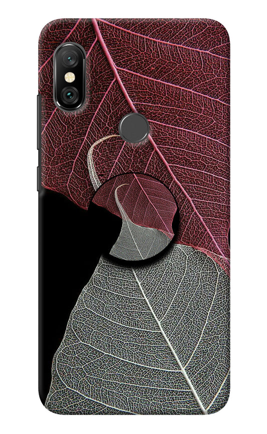 Leaf Pattern Redmi Note 6 Pro Pop Case
