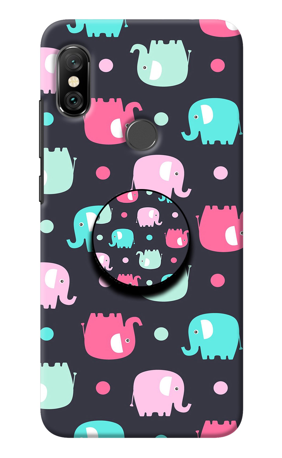 Baby Elephants Redmi Note 6 Pro Pop Case