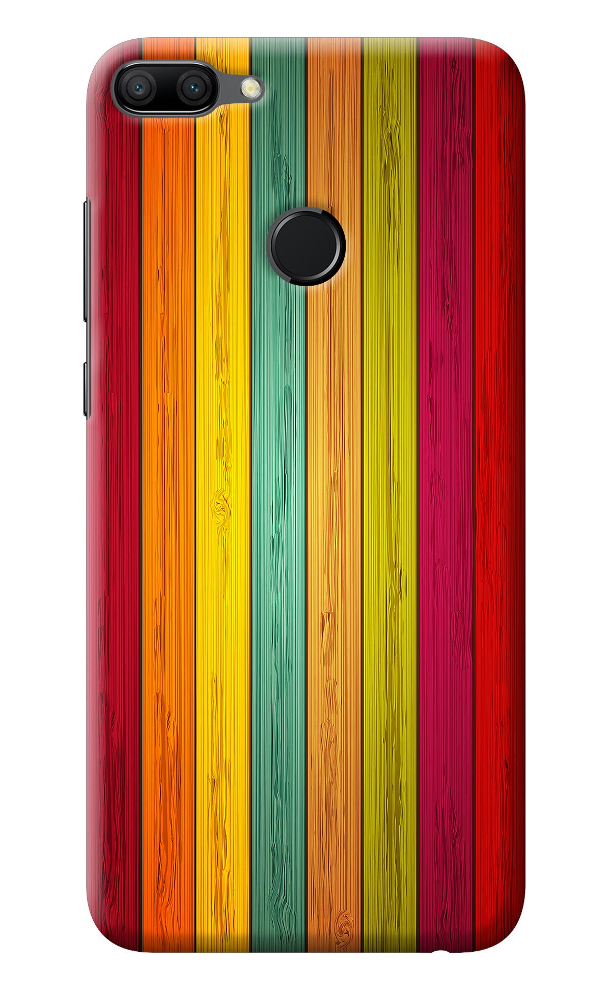 Multicolor Wooden Honor 9N Back Cover