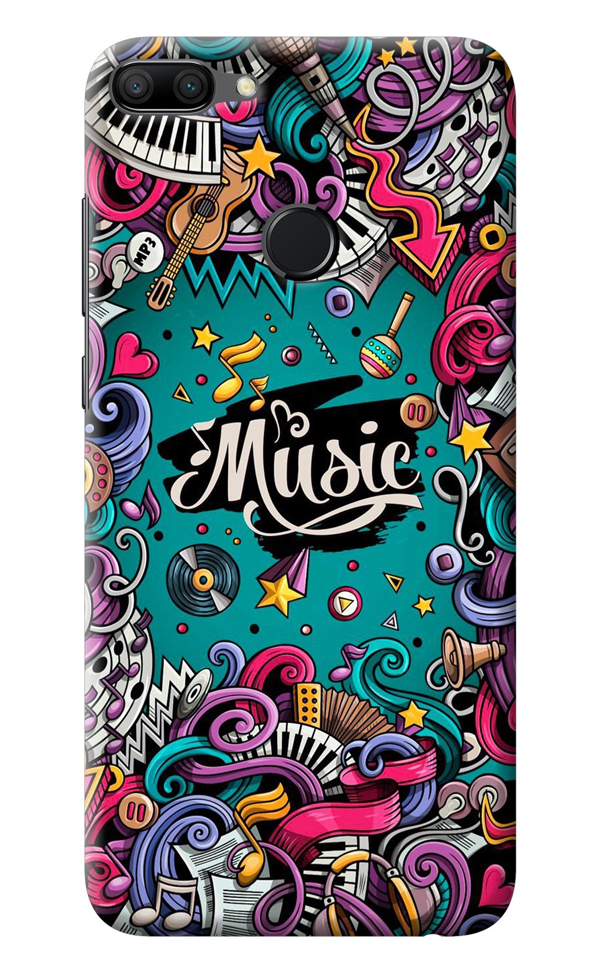 Music Graffiti Honor 9N Back Cover