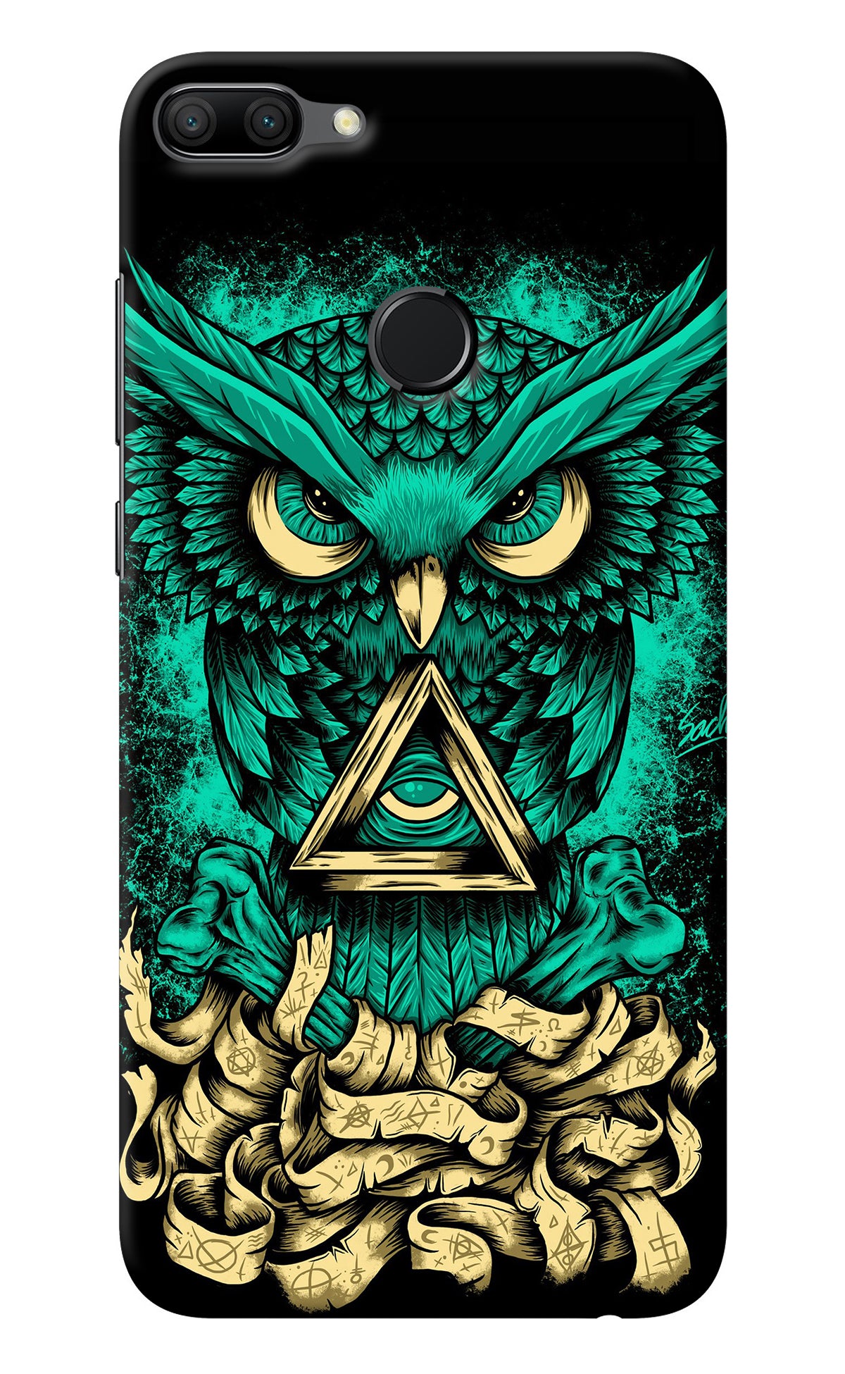 Green Owl Honor 9N Back Cover