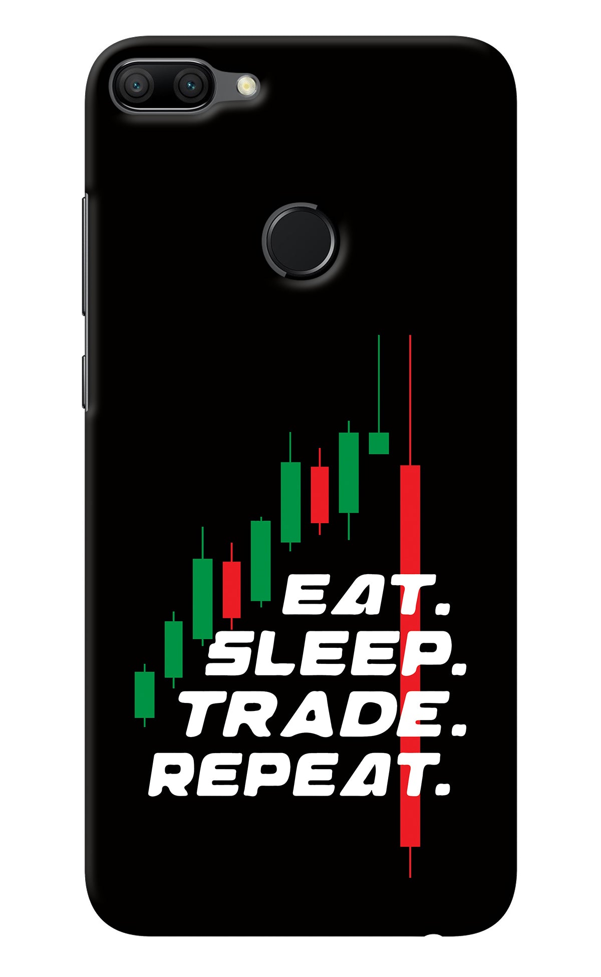 Eat Sleep Trade Repeat Honor 9N Back Cover