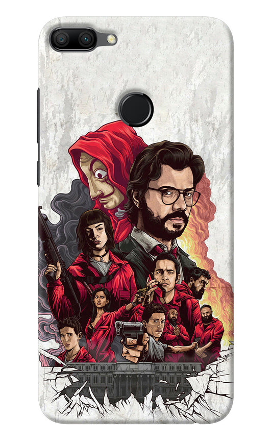 Money Heist Artwork Honor 9N Back Cover