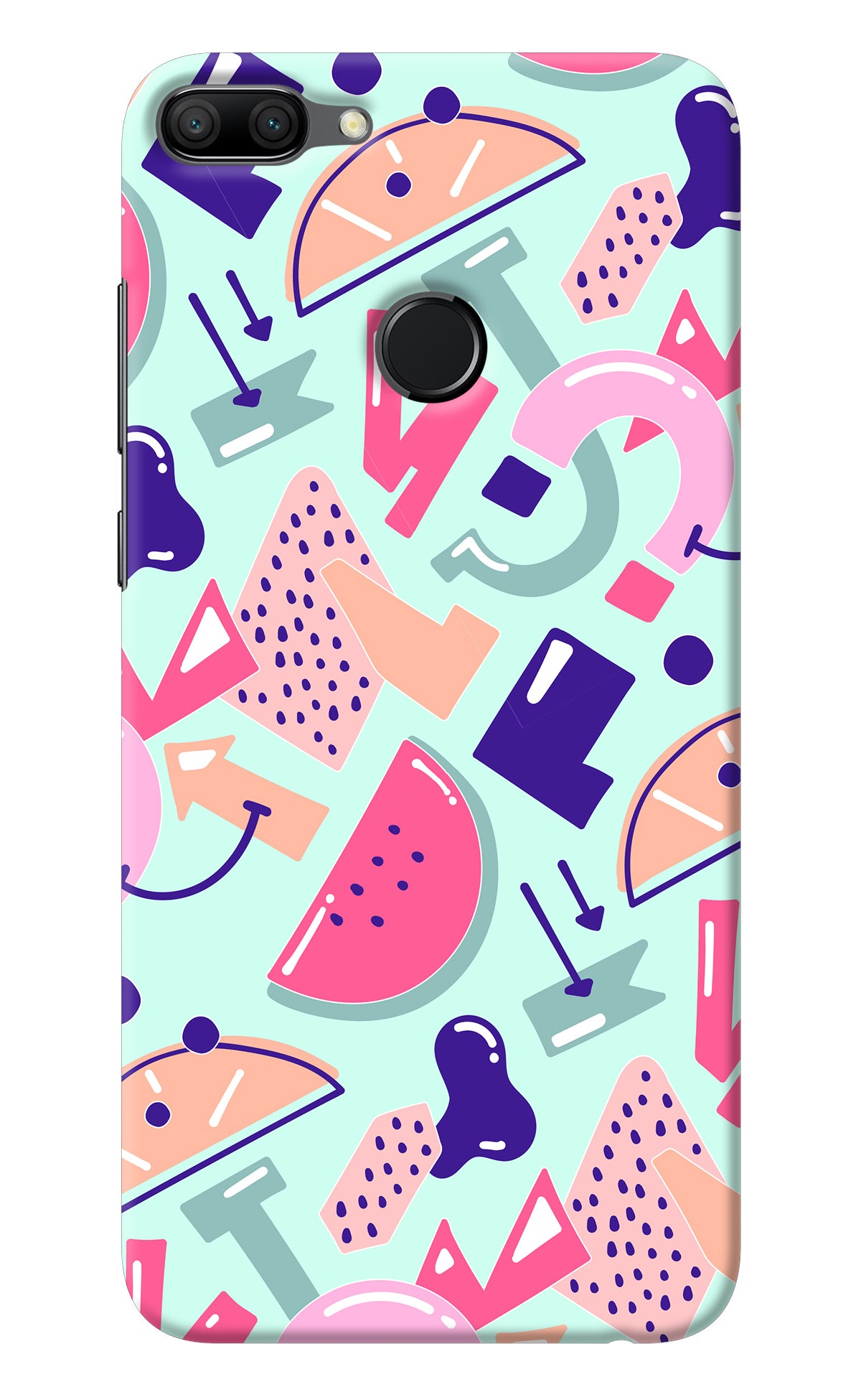 Doodle Pattern Honor 9N Back Cover