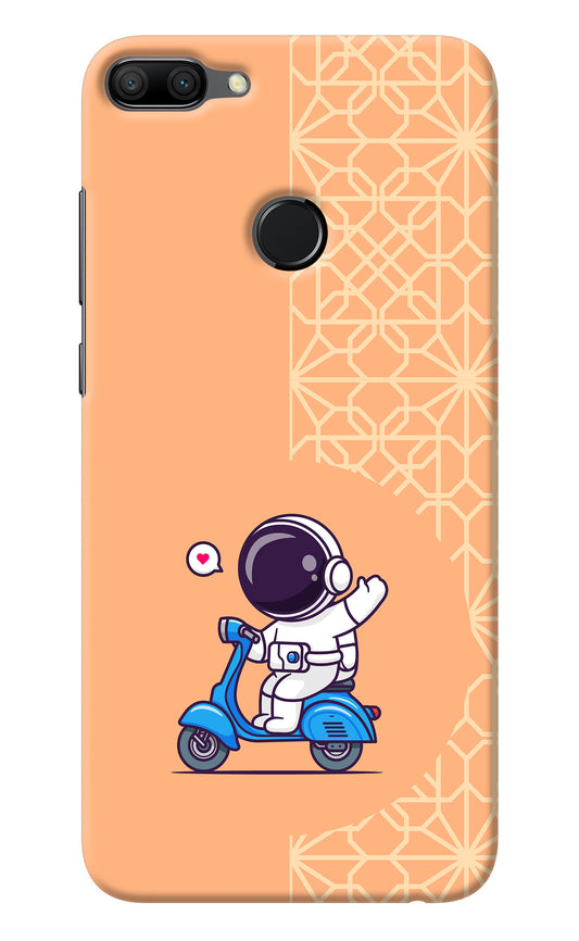 Cute Astronaut Riding Honor 9N Back Cover