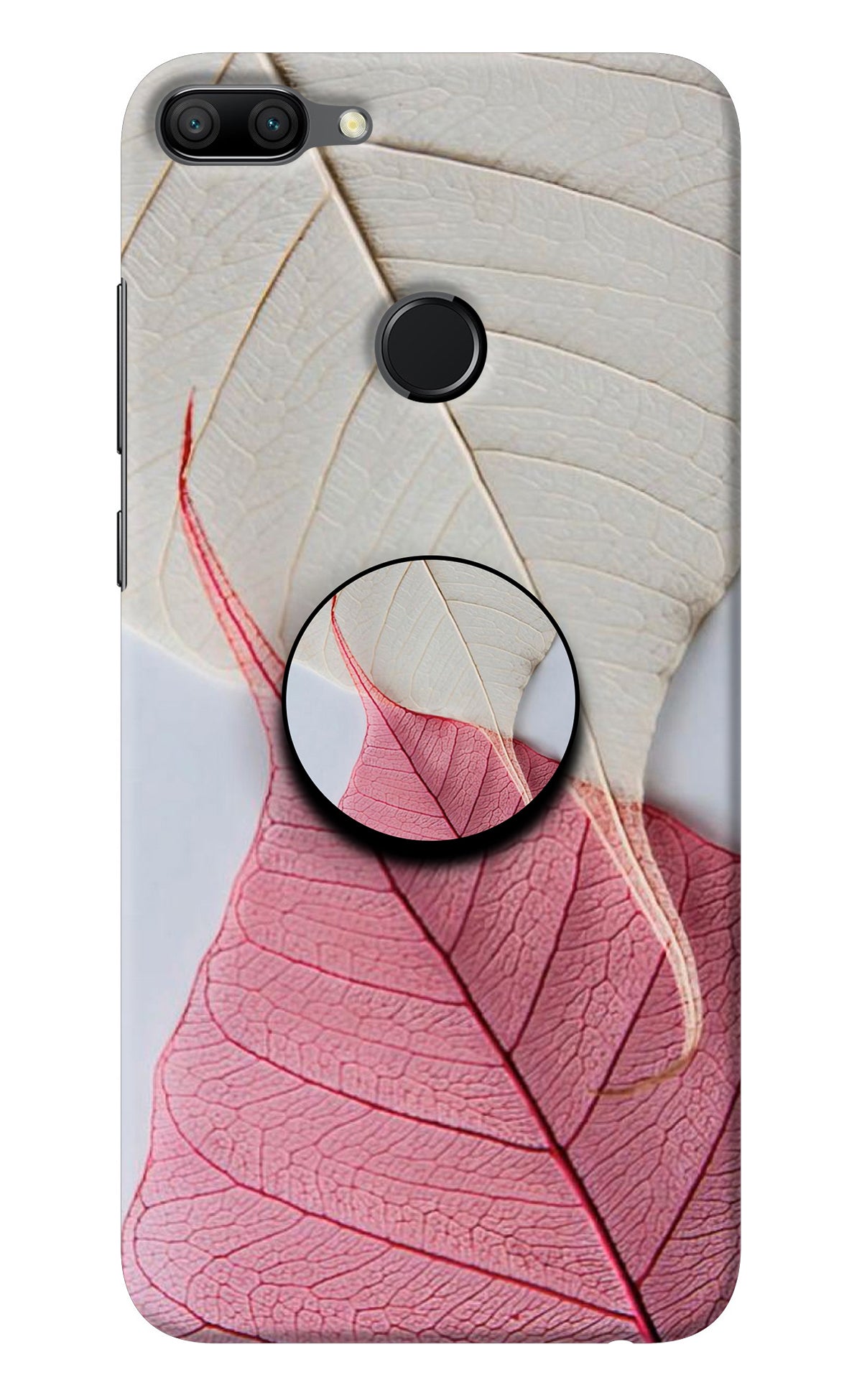 White Pink Leaf Honor 9N Pop Case