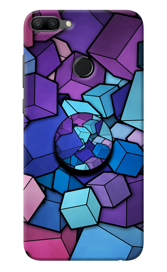 Cubic Abstract Honor 9N Pop Case