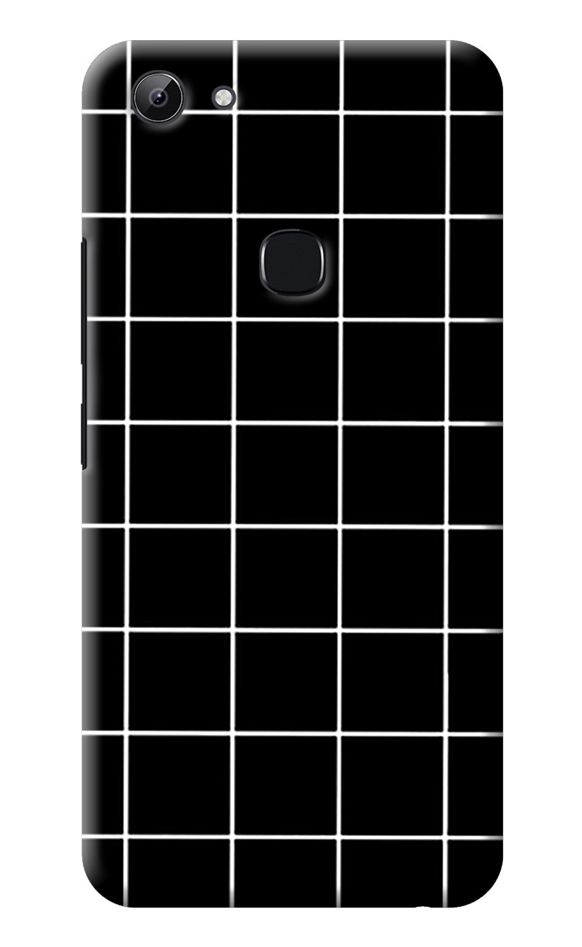 White Grid Vivo Y83 Back Cover