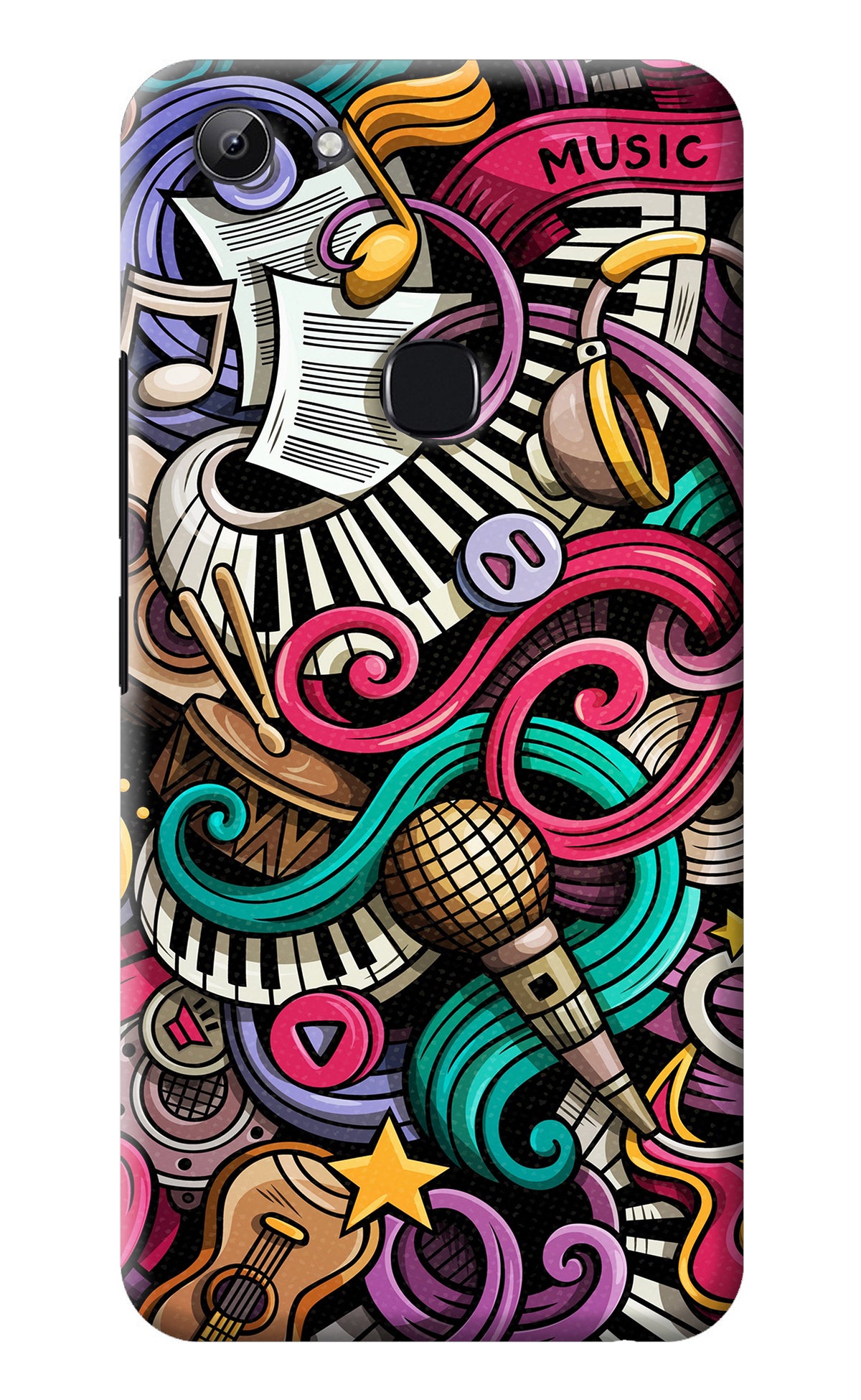 Music Abstract Vivo Y83 Back Cover