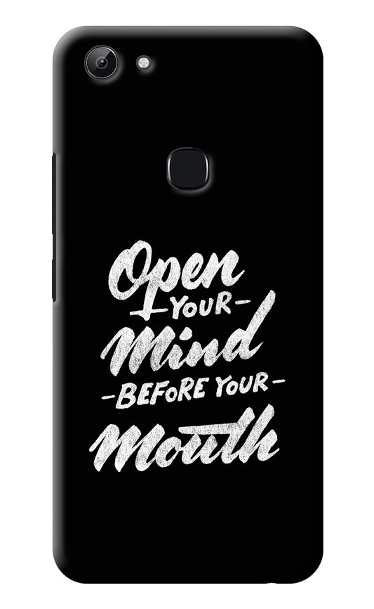 Open Your Mind Before Your Mouth Vivo Y83 Back Cover