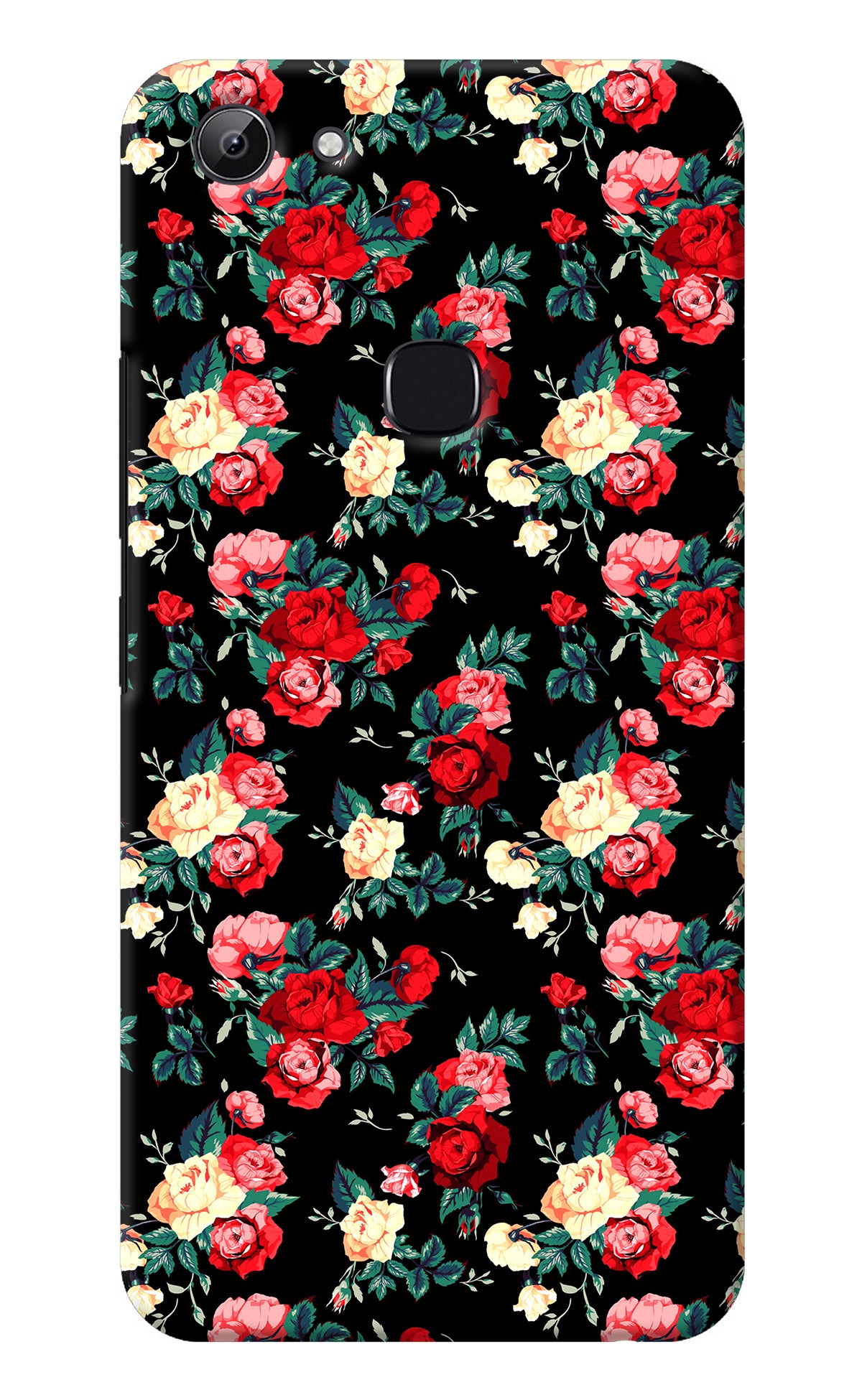 Rose Pattern Vivo Y83 Back Cover