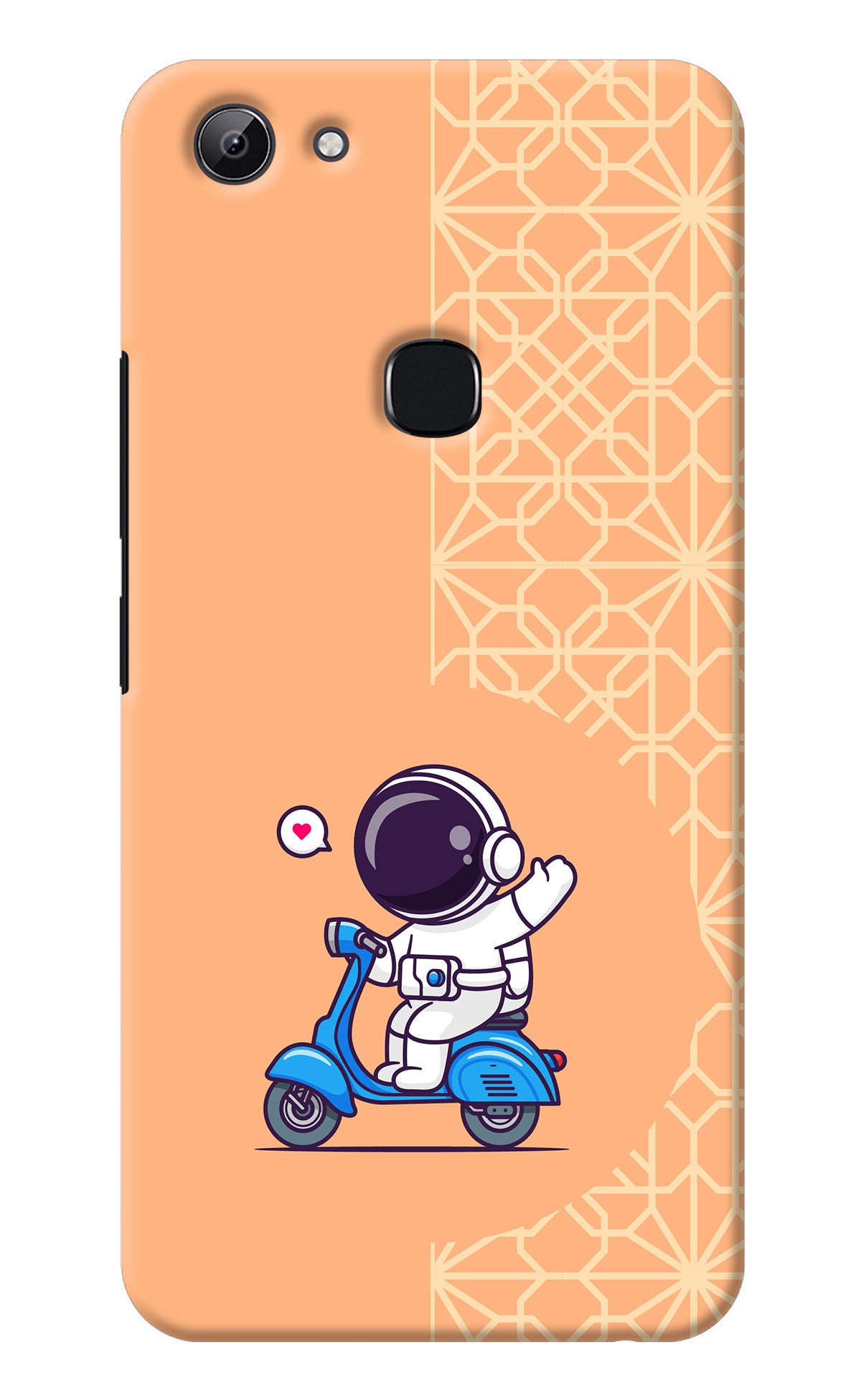 Cute Astronaut Riding Vivo Y83 Back Cover