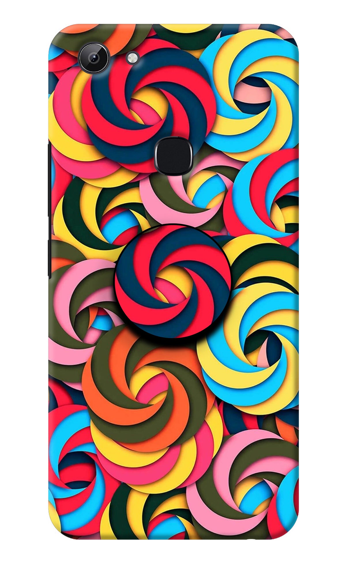 Spiral Pattern Vivo Y83 Pop Case