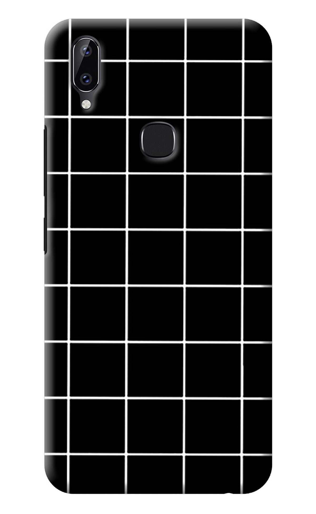 White Grid Vivo Y83 Pro Back Cover