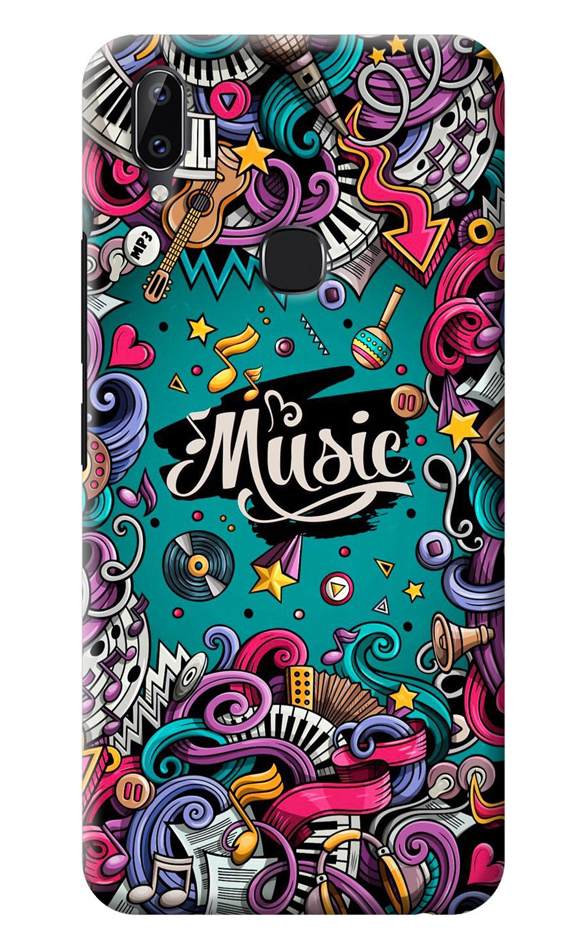 Music Graffiti Vivo Y83 Pro Back Cover