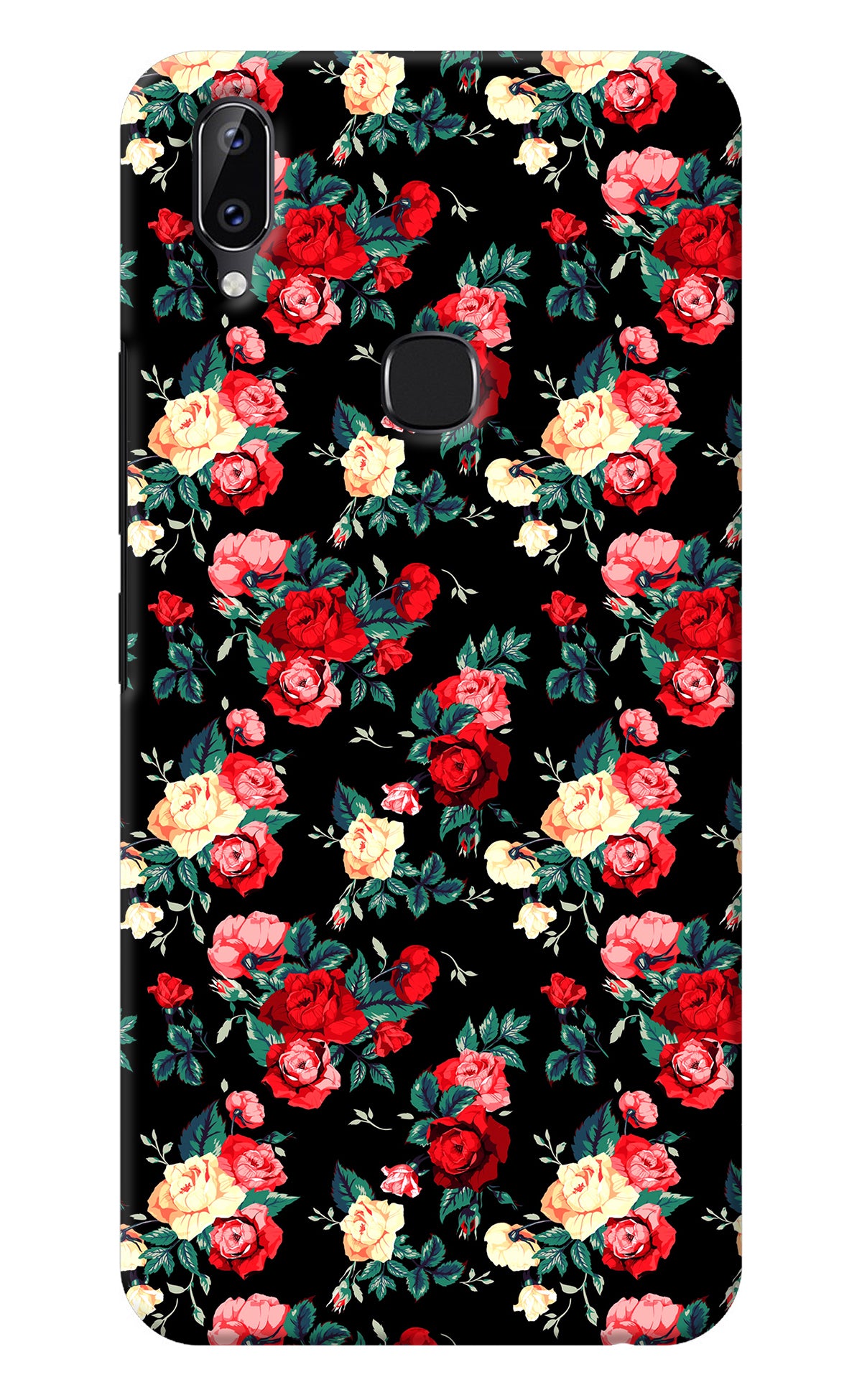 Rose Pattern Vivo Y83 Pro Back Cover