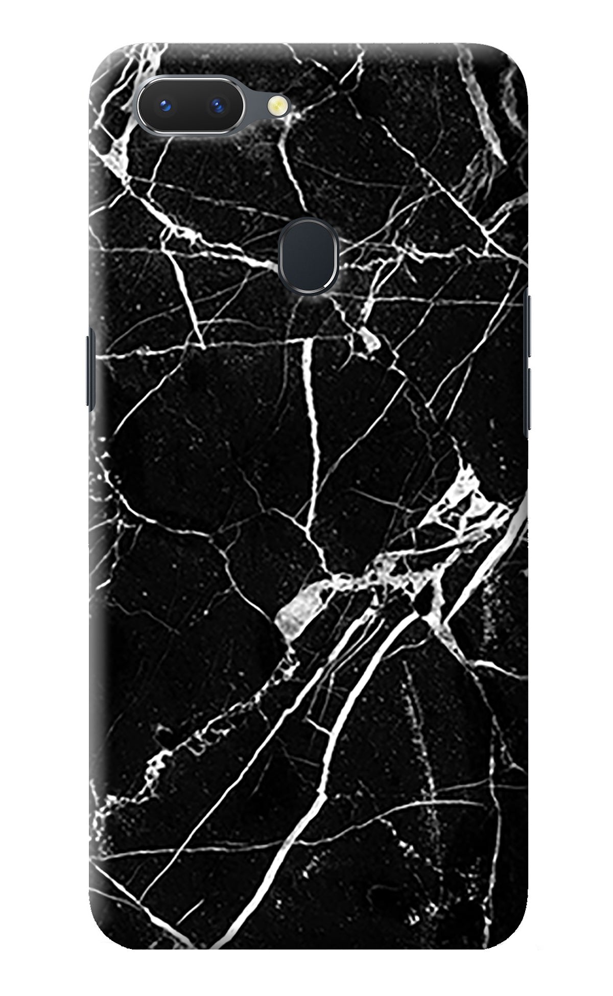 Black Marble Pattern Realme 2 Back Cover