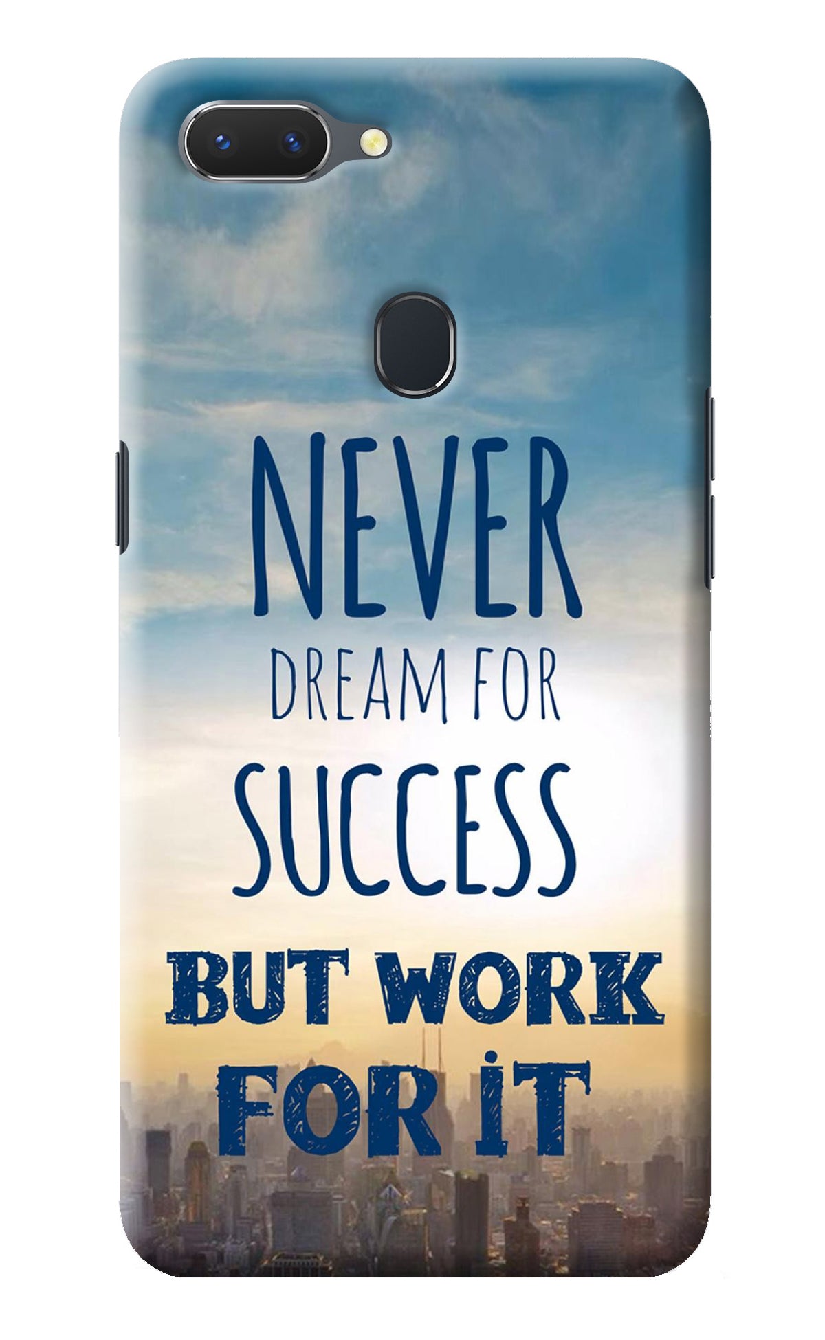 Never Dream For Success But Work For It Realme 2 Back Cover