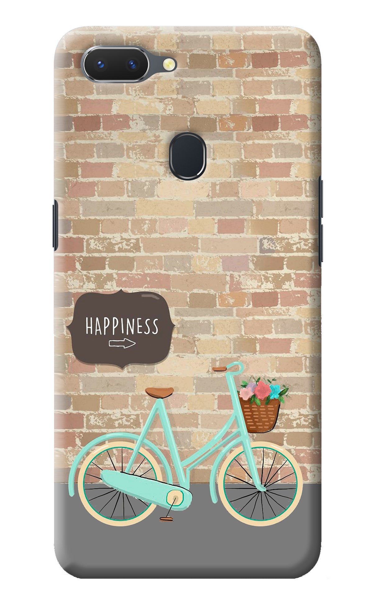 Happiness Artwork Realme 2 Back Cover