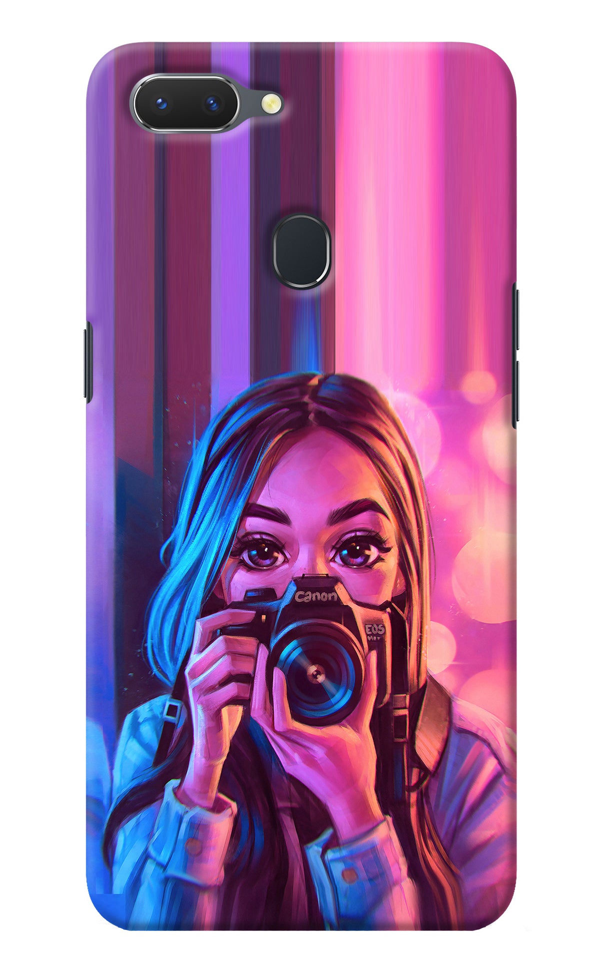 Girl Photographer Realme 2 Back Cover