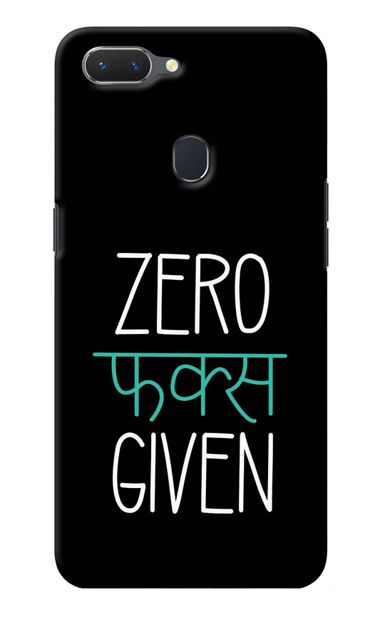 Zero Fucks Given Realme 2 Back Cover