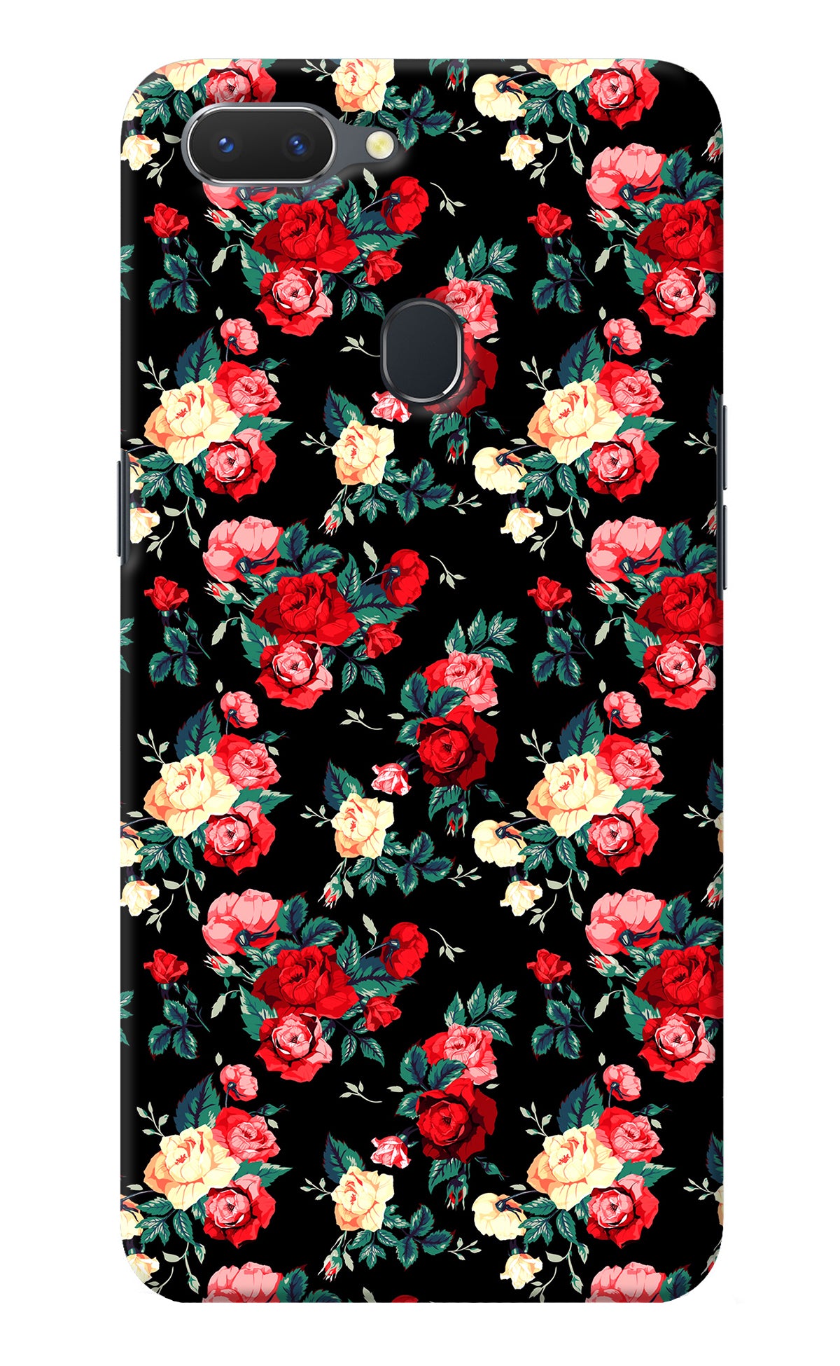 Rose Pattern Realme 2 Back Cover