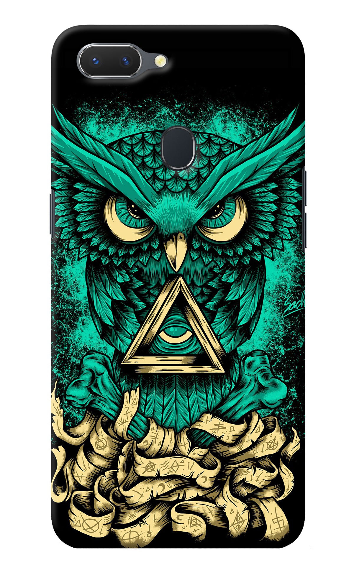 Green Owl Realme 2 Back Cover