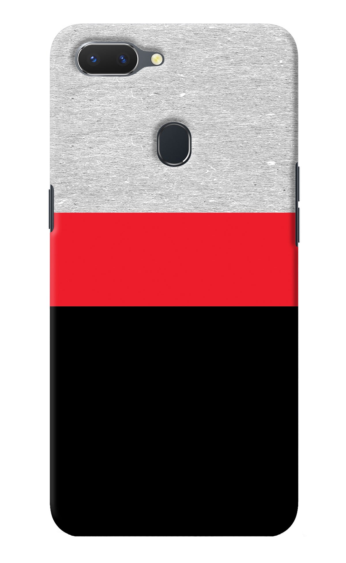 Tri Color Pattern Realme 2 Back Cover