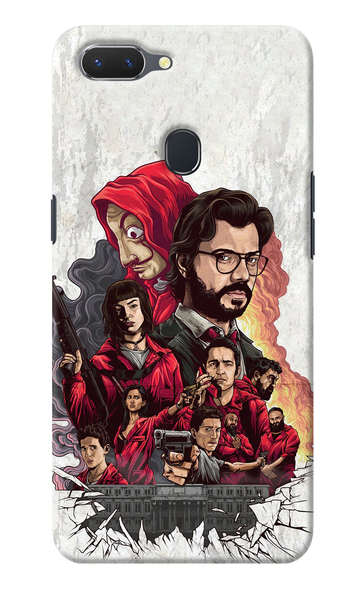 Money Heist Artwork Realme 2 Back Cover