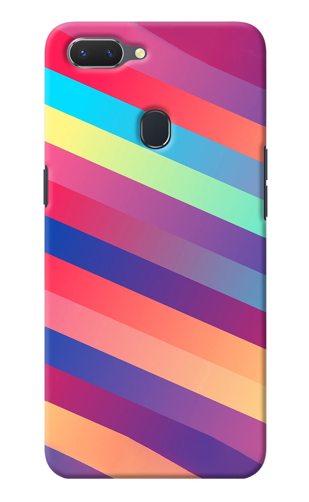 Stripes color Realme 2 Back Cover