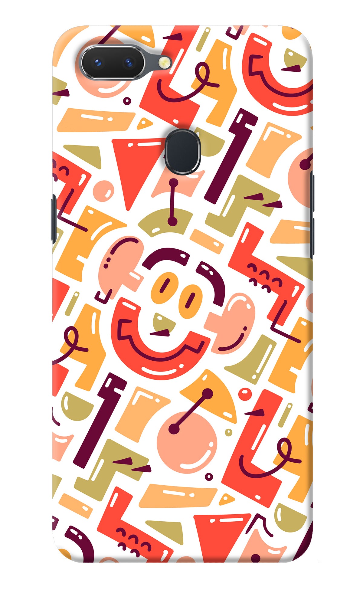 Doodle Pattern Realme 2 Back Cover