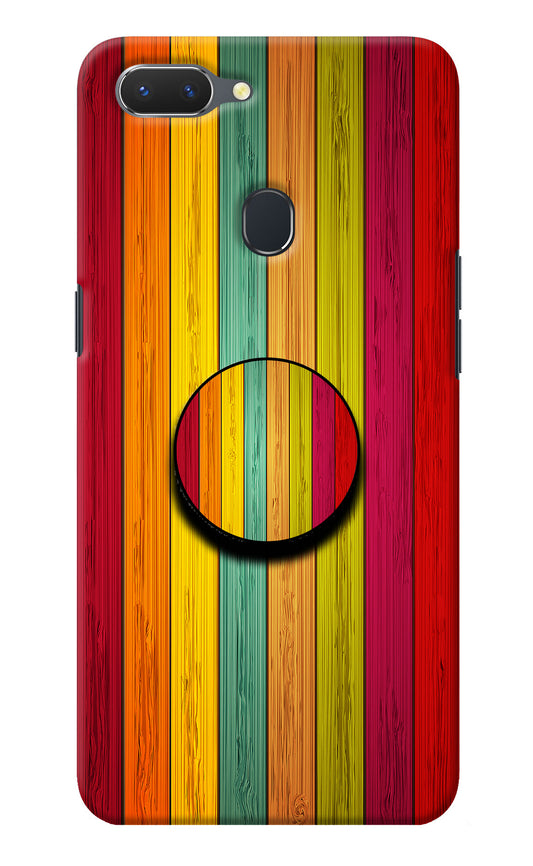 Multicolor Wooden Realme 2 Pop Case
