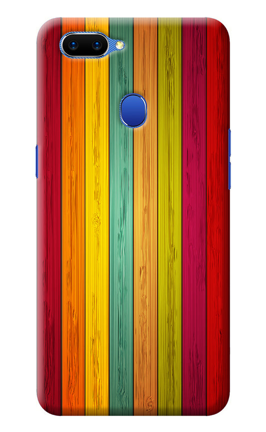 Multicolor Wooden Oppo A5 Back Cover