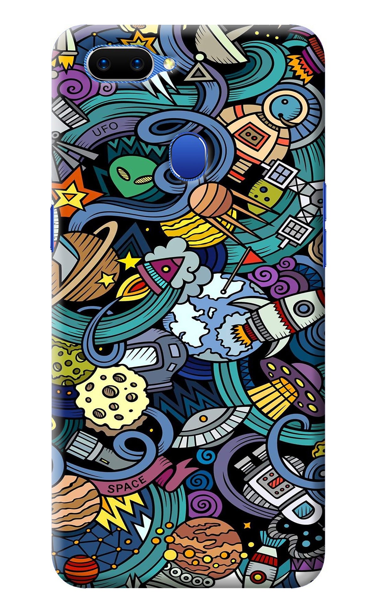 Space Abstract Oppo A5 Back Cover