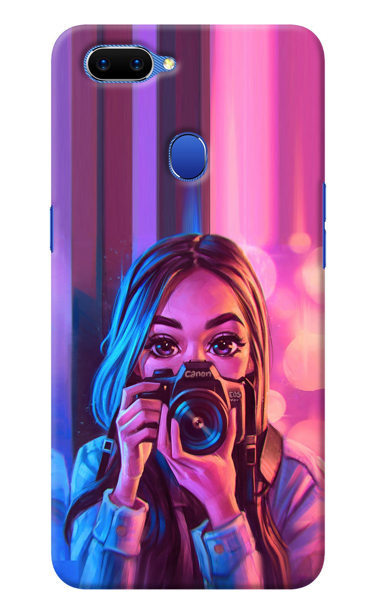 Girl Photographer Oppo A5 Back Cover