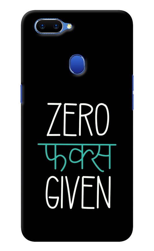 Zero Fucks Given Oppo A5 Back Cover