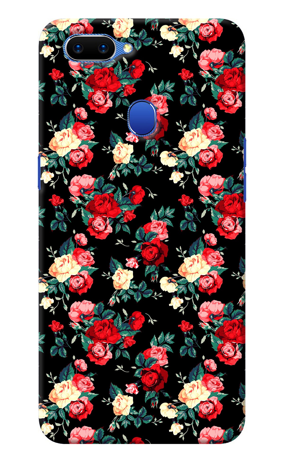 Rose Pattern Oppo A5 Back Cover